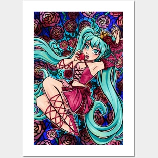 Vintage Dress Miku Posters and Art